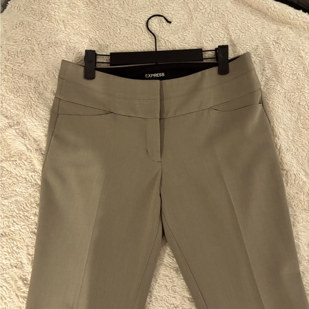 Express Beige suit pants - wide leg